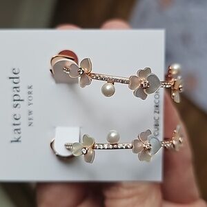 Kate Spade hoop earrings 1 1/2"
